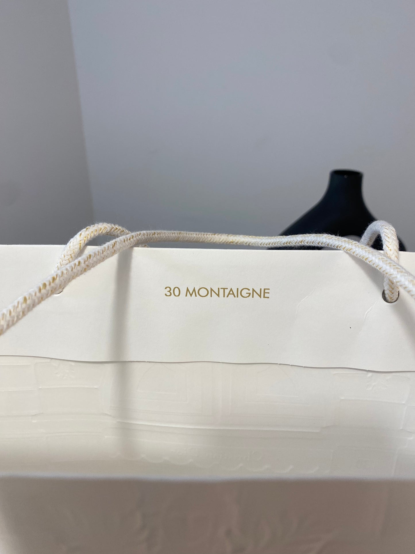 Sac shopping Dior blanc avec relief, différentes tailles